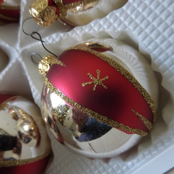 Trim A Home Handcrafted Glass Ornaments Poland 5pc - Picture 4 of 8